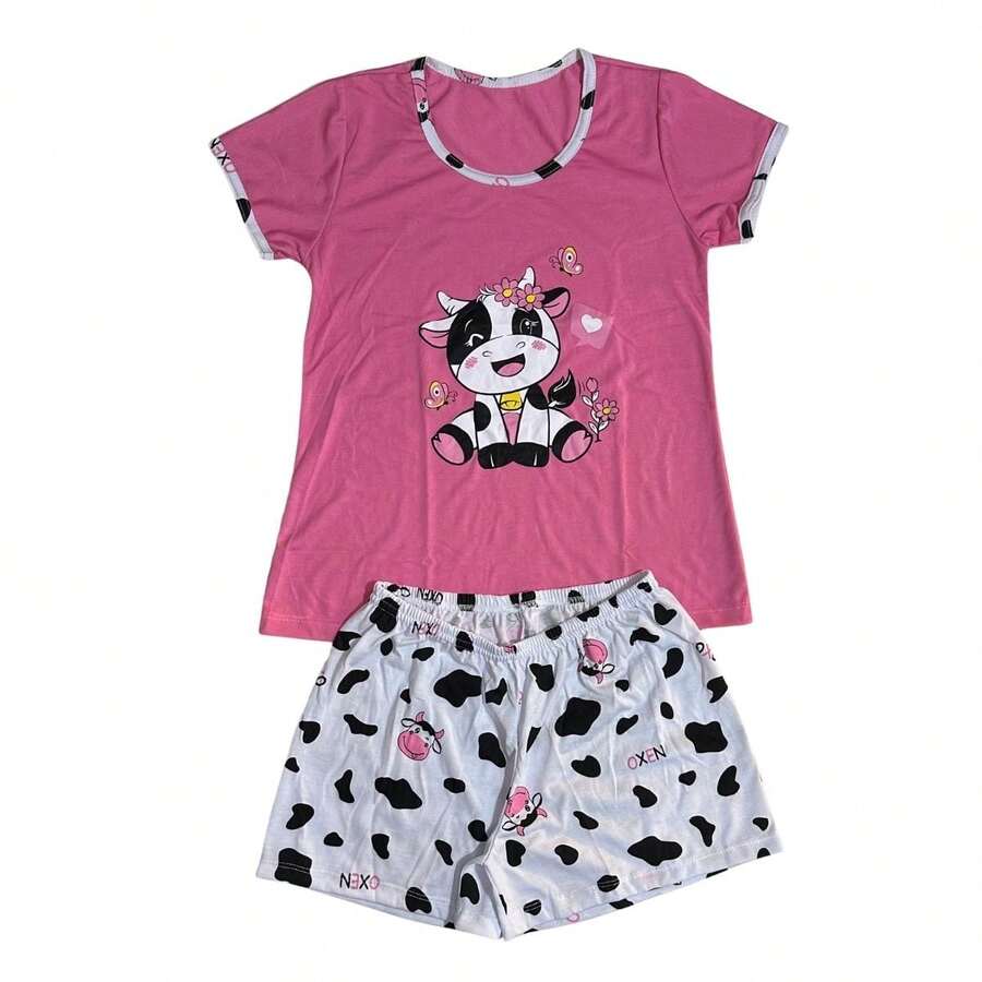 Women's Half Sleeve Baby Doll / Women's Baby Doll / Nightwear - 白色 - 查看 1