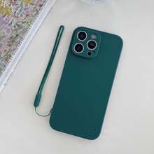 1 件纯色硅胶液体手机壳带挂绳，适用于三星 11/12/13/14/15/16 Pro Max、三星 S22/23/24/25+ Ultra、A04/A05/A14/A15/A24/A25/A34/A54、SA56/A36/A26