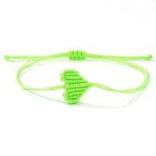 1PC/Colorful Jewelry Thread Woven Diagonal Knot Heart Bracelet/Ladies, Couples/Friends/Summer/Suitable For Daily Commuting, Holiday Parties, Gifts For Family And Friends, Birthday Gifts, As Well As The Preferred Gift For Ladies, Couples, And Girlfriends On Holidays