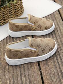 Toddler Boys/Girls Canvas Soft Bottom Non-Slip Comfortable Flat Casual Sneakers, Spring/Autumn - Khaki - View 7