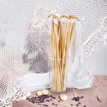 20pcs White Satin Lace Wands, Silk Fairy Wands, Wedding Ribbons, Golden Bells, Party Wands, Party Favors, Wedding Party Event Decorations, Holiday Birthday Celebrations, Suitable For Weddings, Holiday Birthday Parties, Valentine's Day, Christmas Weddings Decorations, Best Gifts, Home Decor, Room Decor, Bridal Christmas Decorations - Multicolor - View 8