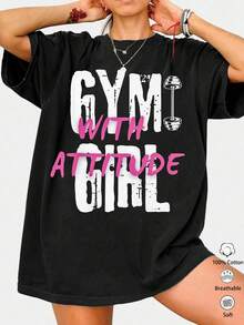 Camiseta preta unissex com elementos de Halloween, tecido grosso, caimento solto e grande, gola redonda, adequada para o verão, estampa de personalidade de desenho animado, estilo casual, camiseta engraçada, natural e casual, para deslocamento diário, volta às aulas, uso diário, caveira, cabeça de abóbora, grafite de letras