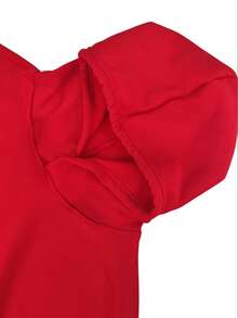 Teen Boy Fashionable Sports Number 23 English Graphic Casual Pullover Sweatshirt, Versatile For Street, Outdoor, Sports, Daily Commute - Red - View 4