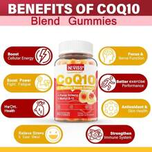 Sugar Free CoQ10-200mg 400mg Filled Gummies - 2 Months Supply - W_ Vitamin B12 1000mcg, Rhodiola Rosea &Amp; Panax Ginseng, B6, Coenzyme Q10 Supplement For Hear-T, Energy, Antioxidant, Ultra Absorption - Flavor NameB - 查看 8