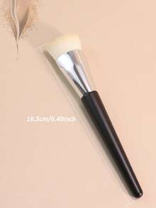 1pc Makeup Brush Set: Water Drop Powder Brush, Liquid/Cream Blush Brush, Angled Contour Brush, New Model 172S - Black - View 5