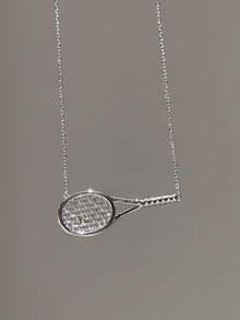 rundraw 1 Bộ vòng cổ và vòng tay vợt tennis Zirconia khảm vàng đồng sang trọng thời trang thu/đông, thích hợp cho tiệc tùng, khiêu vũ, thể thao ngoài trời, phụ kiện trang phục hàng ngày - Vàng - Xem 4