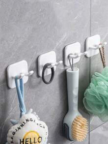 3/5 Stücke tragbarer Rasierer Halter Regal mit Saugnapf Haken, geeignet für Dusche, Badezimmer, Reisen, Wandmontage, wiederverwendbar