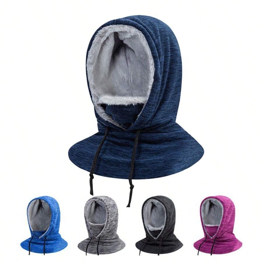 Balaclava Wind-Proof Winter Face Mask,Fleece Ski Mask For Men And Women,Warm Face Cover Hat Cap Scarf,Windproof Scarf Cycling Hat,One-Piece Cationic Head Cap