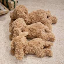 1个逼真毛绒海盗狗玩偶，柔软可爱的小狗玩偶，萌宠毛绒抱枕，儿童玩偶，沙发靠垫，生日/圣诞礼物 - 彩色 - 查看 10