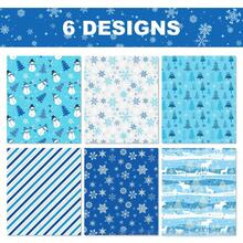 12 Piezas/Set de Papel de Regalo con Copos de Nieve de Invierno, Papel de Regalo de Invierno Azul y Blanco. El Papel de Regalo con Copos de Nieve es Adecuado para Suministros de Fiesta de Cumpleaños de Vacaciones de Invierno, 20 X 27 Pulgadas. El Papel de Regalo con Copos de Nieve de Invierno está Diseñado con Elementos Clásicos como Árboles de Navidad, Papá Noel, Muñecos de Nieve y Copos de Nieve, Lleno de la Atmósfera Fría del Invierno.