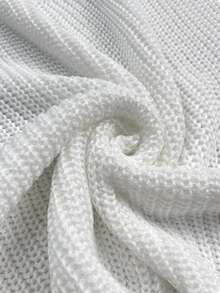 Váy ngắn hở lưng hở lưng, cổ chữ V khoét sâu, gợi cảm, màu trơn phong cách Bohemian dành cho nữ, mùa hè - trắng - Xem 10