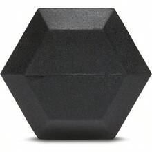 Pesas de mano de goma hexagonal básicas - Negro - Ver 5