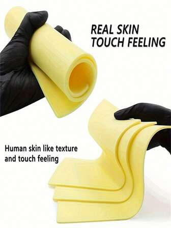 20 piezas de 1/3MM Tamaño A4 Piel de práctica de tatuaje de doble cara de silicona Microblading Maquillaje permanente de cejas Piel de práctica de tatuaje Suministros de tatuaje