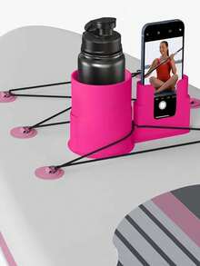 3-Color PP Material Drink Holder For Kayak & Surfboard - Blue, Pink, Black, Fits All Types, Kayak Accessories, Beach, Lakeside