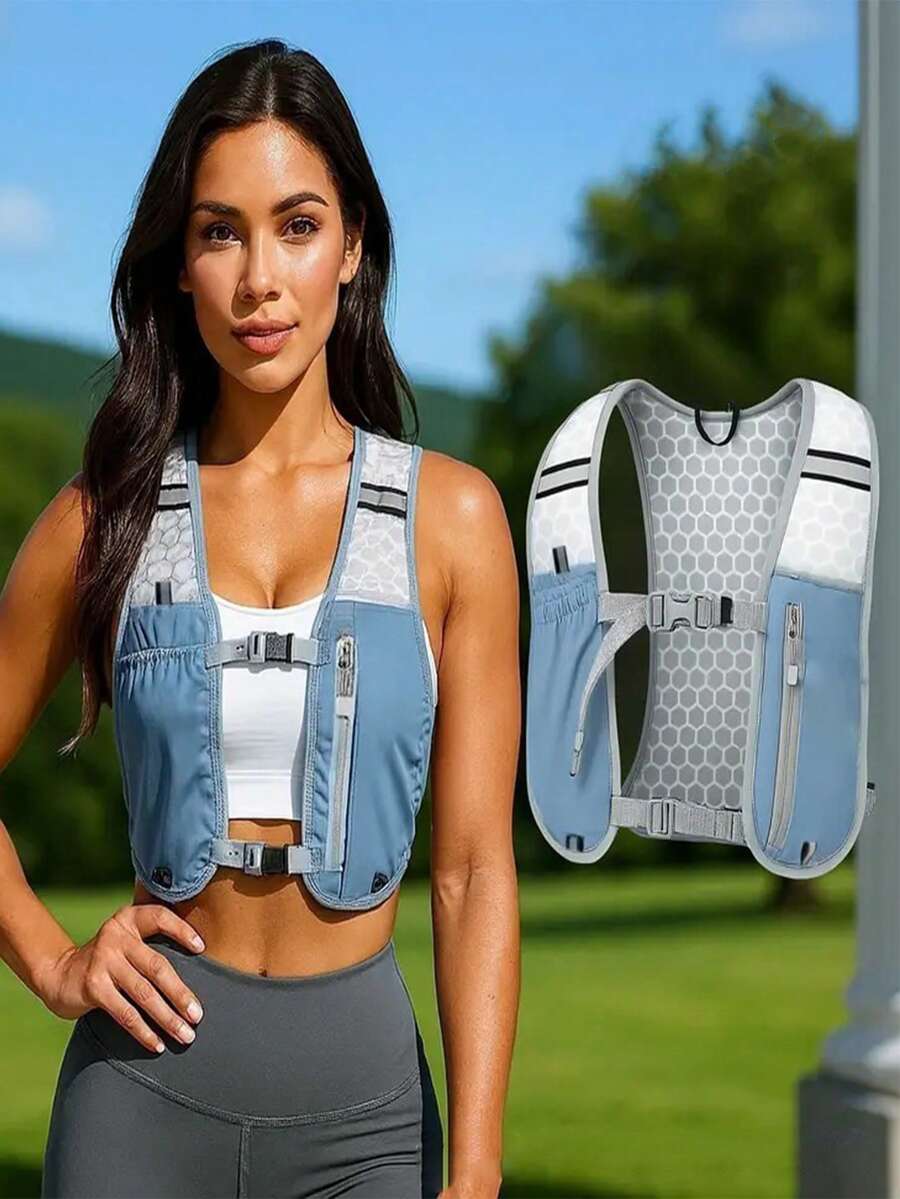 户外徒步背包，户外骑行背包，越野跑徒步背包双肩包背心，女士轻量运动背心（多色可选），多功能轻量收纳装备，女士胸包，运动时方便装入水瓶和手机