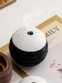 1个精美设计室内香炉，香炉装饰，香薰撒布器，阻燃防蚊香盒，家居装饰，房间装饰，Yuga工作室，露天花园，花园，花园，全套夜间用餐用具，装饰品（不含托盘配件）。 - 彩色 - 查看 9