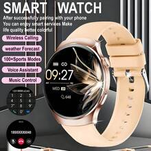 1 件 1.50 英寸高清全触摸屏智能手表，100 多种运动模式、计步器、天气预报、无线通话、消息提醒、远程摄像头、音乐播放器、DIY 壁纸，适合男士、女士、朋友、情侣、长辈作为节日礼物 - 彩色 - 查看 14