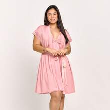 Conjunto Saída de Maternidade Camisola de Amamentação com Robe | 310.811 - Rosê - Visão 6