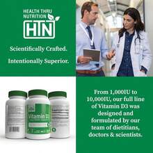 Health Thru Nutrition Vitamin D3 5,000iu 360 Mini Softgels For Maximum Benefit Year Supply | 125mcg Cholecalciferol | 3rd Party Tested | Non-GMO USP Grade In Organic EVOO | Immune Health Support - Flavor NameB - 查看 5