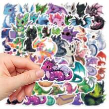 50 pegatinas de dinosaurios, calcomanías autoadhesivas para cuaderno, diario, taza, computadora, teléfono, escritorio, decoración de pared, adecuadas para decoración del hogar y regalos festivos