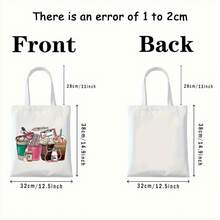 Fun Nurse Tote Bag, Polyester Large Capacity Simple Style Durable Tote Bags Outdoor Picnic, Party, Travelling, Shopping