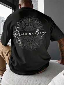 Manfinity Men's Printed Drop Shoulder T-Shirt - Grey - View 12