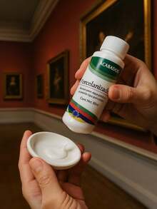 Porcelanizador barniz al agua acabado tipo porcelana frasco 60ml manualidades decoración hogar brillo duradero apto cerámica fácil aplicar presentación compacta resistente resultado profesional creativo - Porcelanizador Policraft - Ver 2