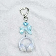 Unisex New INS Style Music Headphone Keychain, Creative Mini Microphone Guitar Music Note Accessory, Personalized Phone Chain, Bag Charm, Key Chain, Music Festival Music Lover Christmas Gift Ideas Bag Accessories Lanyards With Id Holder Car Accessories Bag Charms