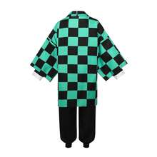Anime Tanjiro Cosplay Costume, Men's Kimono Suit, Halloween Party Costume (Without Wig And Saber Props)