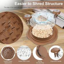 Manual Meat Shredder & Chicken Shredder  - Kitchen Shredding - Brown - View 3