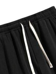 男士保暖休闲运动裤，时尚，秋冬 - 黑色 - 查看 4