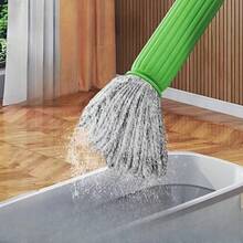 Wireless Self-Spinning Screwless Rotating Mop, With Durable Plastic/Metal Handle - No Electricity Required, Washable And Reusable Mop Head, Suitable For Cleaning Floors In Bedrooms, Bathrooms, Kitchens, Living Rooms, And Multi-Functional Surfaces | Modern Cleaning Tools | Strongly Effective In Removing Stains Christmas Stocking Fillers,Gifts,Funny Gifts,Ramadan,Personalised Gift,