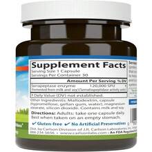 Carlson - Serrapeptase, 120000 SPUs - Delayed Release, Immune Support, Joint Function &Amp; Optimal Wellness, 30 Vegetarian Capsules - Trắng - Xem 2