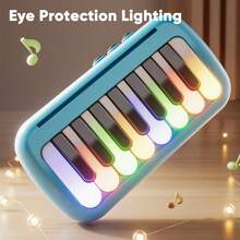 袖珍钢琴音乐早教玩具，多功能电子键盘，男孩女孩益智玩具，音乐玩具（不含电池） - 彩色 - 查看 11