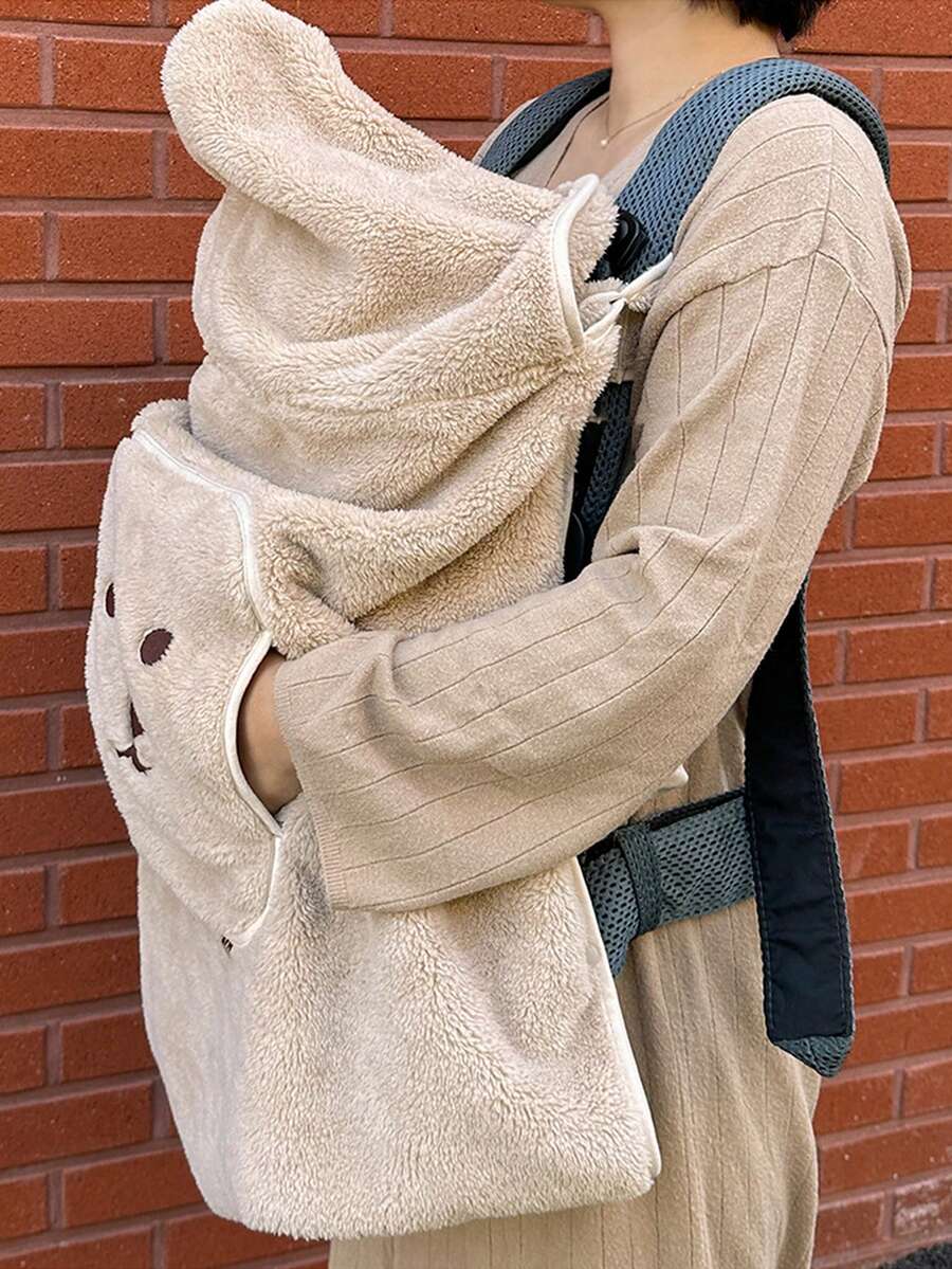 1 buc Pătură rezistentă la vânt pentru bebeluși, dimensiune îmbunătățită, culoare cafea, îngroșată, curea pentru bebeluși, cărucior, husă rezistentă la vânt, pelerină caldă, husă portabilă, husă pentru talie, bancă, pătură pentru bebeluși, pătură multifuncțională 3 în 1, pliabilă și lavabilă pentru transport convenabil, cadouri esențiale de sărbători