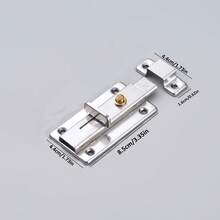 3-Inch Self-Locking Flip Latch: Stainless Steel Doorstrike Latch Lock, No Drilling Required, Push-Pull Sliding Bolt Door Latch, Vintage Door Lock, Safety Secure