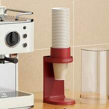 1pc Desktop Disposable Cup Holder Rack [Cups Not Included], Dust-Proof - Large Capacity Durable Plastic, Cup Storage Box, No Drilling Installation, Space-Saving Vertical Storage Design, Multi-Compartment, Suitable For Kitchen, Office, Bathroom - Durable And Easy To Clean. Cup Holder Rack - Multicolor - View 7