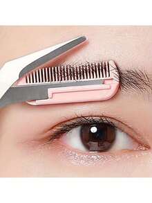 1/2/3pcs, Eyebrow Clippers/Crescent Shaped Eyebrow Trimmer, Blade, Novice Eyebrow Scraper, Male/Female Exclusive Set
