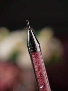 1 Set Rhinestone Picker Tool, Includes Rhinestones, Acrylic Tube Rhinestone Applicator, 3 Wax Heads Sold Separately, Double-Ended DIY Nail Art Tool (OPP Bag Packaging) - Multicolor - View 4