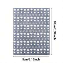 6 Sheets Star Nail Stickers 3D Glitter Shiny Golden Silvery White Black Stars Nail Art Sticker Geometry Star Sticker DIY Transfer Decal Designs Nail Tips DIY Manicure Nail Art Decoration Supplies - 彩色 - 查看 10