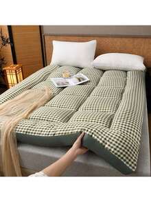 פוטון רצפה מתקפל - משטח מזרן דו-צדדי לטטאמי, מיטות מלון ומרגיע נייד - נבט ירוק - ראה 14