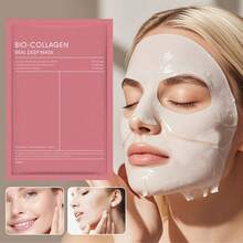 1/5/10/15pcs Korean Collagen Moisturizing Face Mask. Replenish Skin Moisture, Moisturize And Control Oil, Brighten Complexion, Repair Sun Damage, Even Out Skin Tone, Reduce Wrinkles, And Make Skin Radiant. Improve Skin Elasticity, Smooth Skin, And Improve Dullness. - Multicolor - View 10