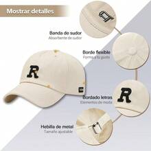 ASVEL Gorra de bisbol, Sombrero para el Sol, 2 PCS Gorra Ajustable con R Bordad, Gorra Deportiva Unsex, para Correr y Actividades al Aire Libre - 3 piezas Negro+Beige+Marrón - Ver 3