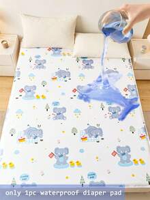 1 Buah Alas Popok Bergambar Kartun, Tahan Air dan Tahan Noda, Menyerap Kelembapan dan Bernapas, Cocok untuk Asrama/Kamar Tidur, Kembali ke Sekolah - MultiWarna - View 17