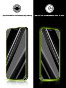 Gorilla Hero [2 Packs]Anti-Spy Tempered Glass Screen Protector, Full Coverage, Privacy Protection Screen Protector, Green Light Air Cushion Film, Glow In The Dark, Easy To Find Phone, Personalized Design, Eye-Friendly, Ultra HD, Compatible With IPhone 17E/17 Pro Max/17 Pro/17Air/17/16e/16 Pro Max/16 Pro/16 Plus/16/15 Pro Max/15 Pro/15 Plus/15/14/13/12 And Other Models - Green - View 7