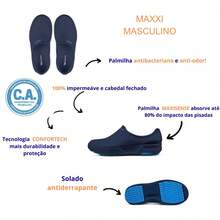 MAXXI Men's Boaonda Shoes Ideal For Work Uniform - Blue - View 3