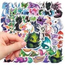 50 pegatinas de dinosaurios, calcomanías autoadhesivas para cuaderno, diario, taza, computadora, teléfono, escritorio, decoración de pared, adecuadas para decoración del hogar y regalos festivos