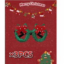 什锦圣诞派对眼镜、圣诞装饰品、圣诞礼物、节日礼物、新年礼物、派对眼镜、圣诞老人礼物、节日眼镜、各种款式、各种节日礼物、圣诞礼物、圣诞眼镜、圣诞服装（颜色随机） - 彩色 - 查看 25