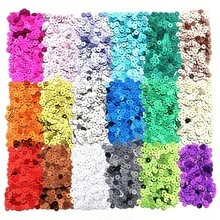 20g/Paket Payet PVC Bulat 4mm - Sekitar 3500 buah Payet Holografik, Cocok untuk Jahit DIY, Bordir, Kerajinan Tangan, Pakaian, Aksesoris, Pertunjukan Panggung, Dekorasi Pesta Festival - MultiWarna - View 7