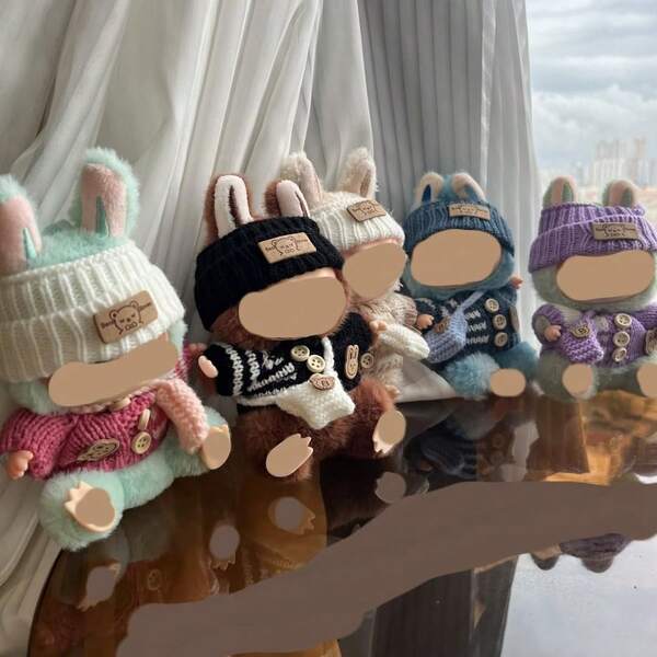 1PC Suitable For 17 Cm Rag Doll Dressing Clothes With Different Styles And Various Choices To Dress Up Cute Little Dolls.